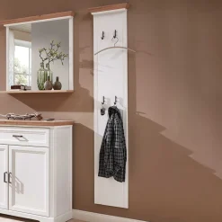 41x195x9 Garderobenpaneel mit 4 festen Haken - Nurelcas