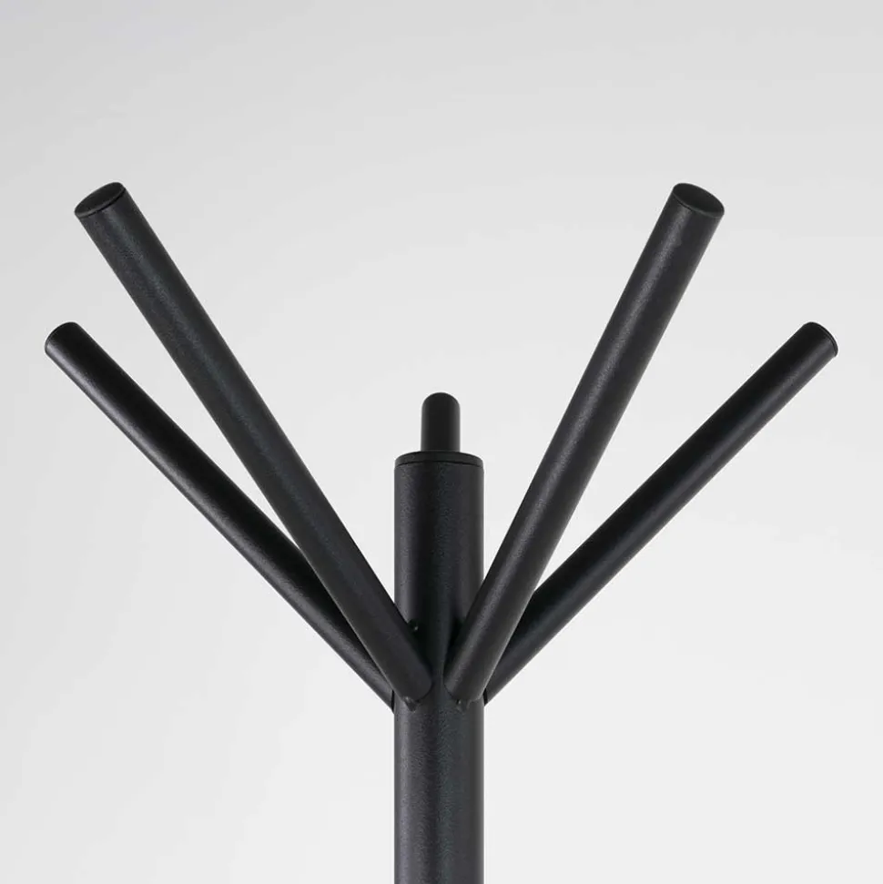 40x181x40 Garderobenständer aus schwarzem Stahl - Rolans