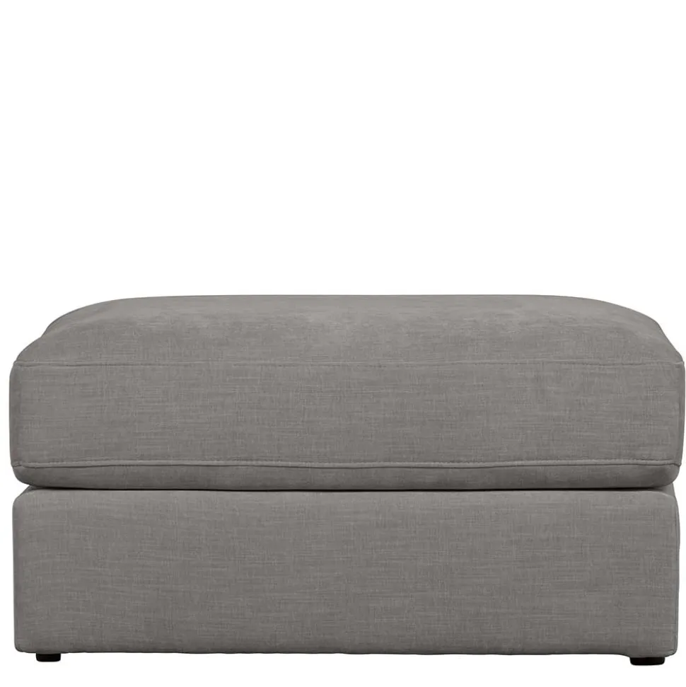 98x44x90 Gepolsterter Hocker in Grau - Luosa