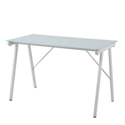 113x73x58 Glas Schreibtisch mit Vierfußgestell - Isacco