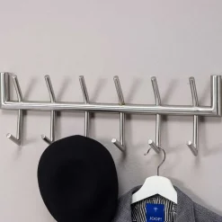 60x19x10 Hakenleiste mit zwölf Haken - Almond