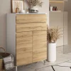 60x97x34 Highboard fürs Bad zweifarbig - Aspariavo