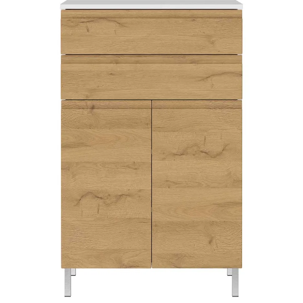 60x97x34 Highboard fürs Bad zweifarbig - Aspariavo