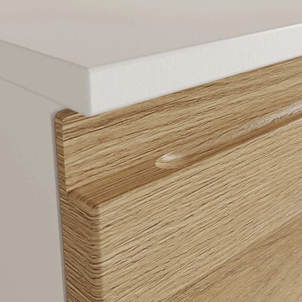 60x97x34 Highboard fürs Bad zweifarbig - Aspariavo