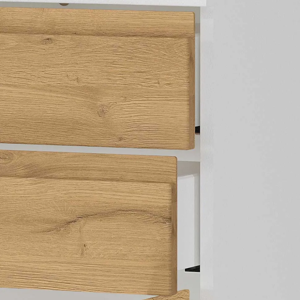 60x97x34 Highboard fürs Bad zweifarbig - Aspariavo