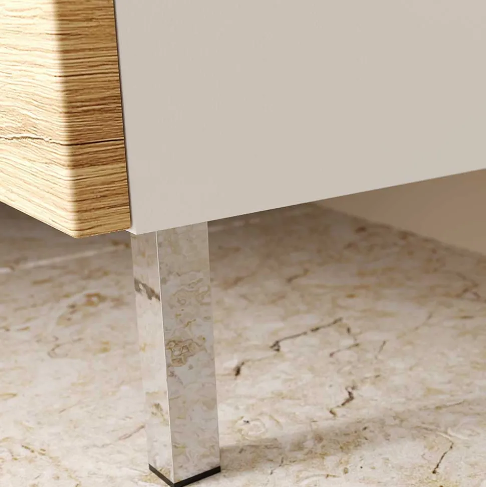 60x97x34 Highboard fürs Bad zweifarbig - Aspariavo