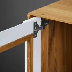 90x109x40 Highboard mit Glas Türen & 4 Schubladen - Diesta