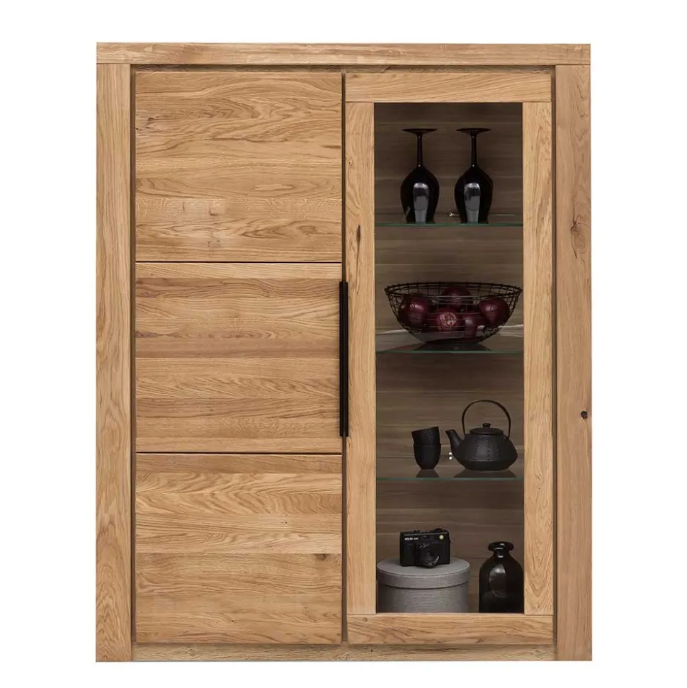 108x141x40 Highboard mit Glaseinsatz - Nelenia