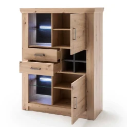 110x146x45 Highboard mit offenen Fächern - Wykina