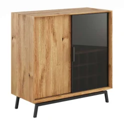 101x101x45 Highboard mit Schiebetüren - Fabiella