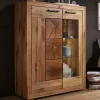 103x135x40 Highboard Vitrine mit Hirnholz Dekor - Troncon