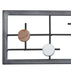 60x16x6 Hängende Garderobe mit 6 Kleiderhaken - Yucio