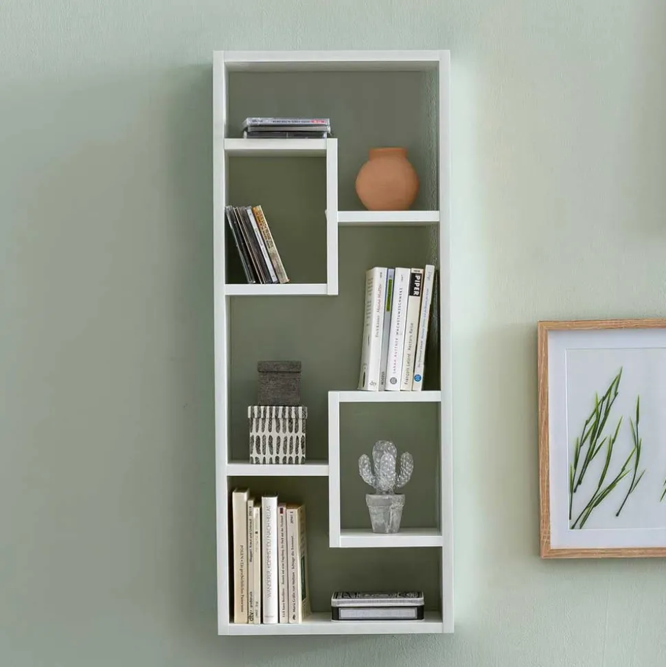 36x90x14 Hängendes Regal mit fünf Fächern - Hank I