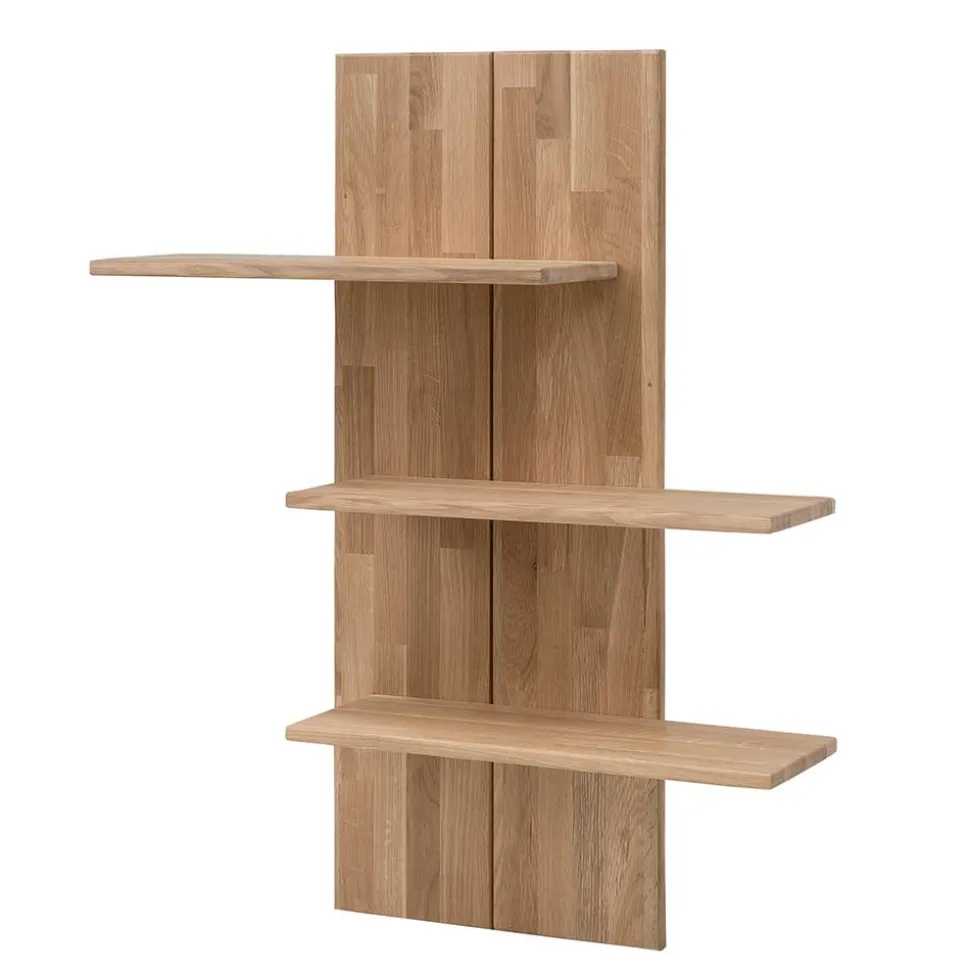 80x100x25 Hängeregal aus Wildeiche Bianco - Vardriva