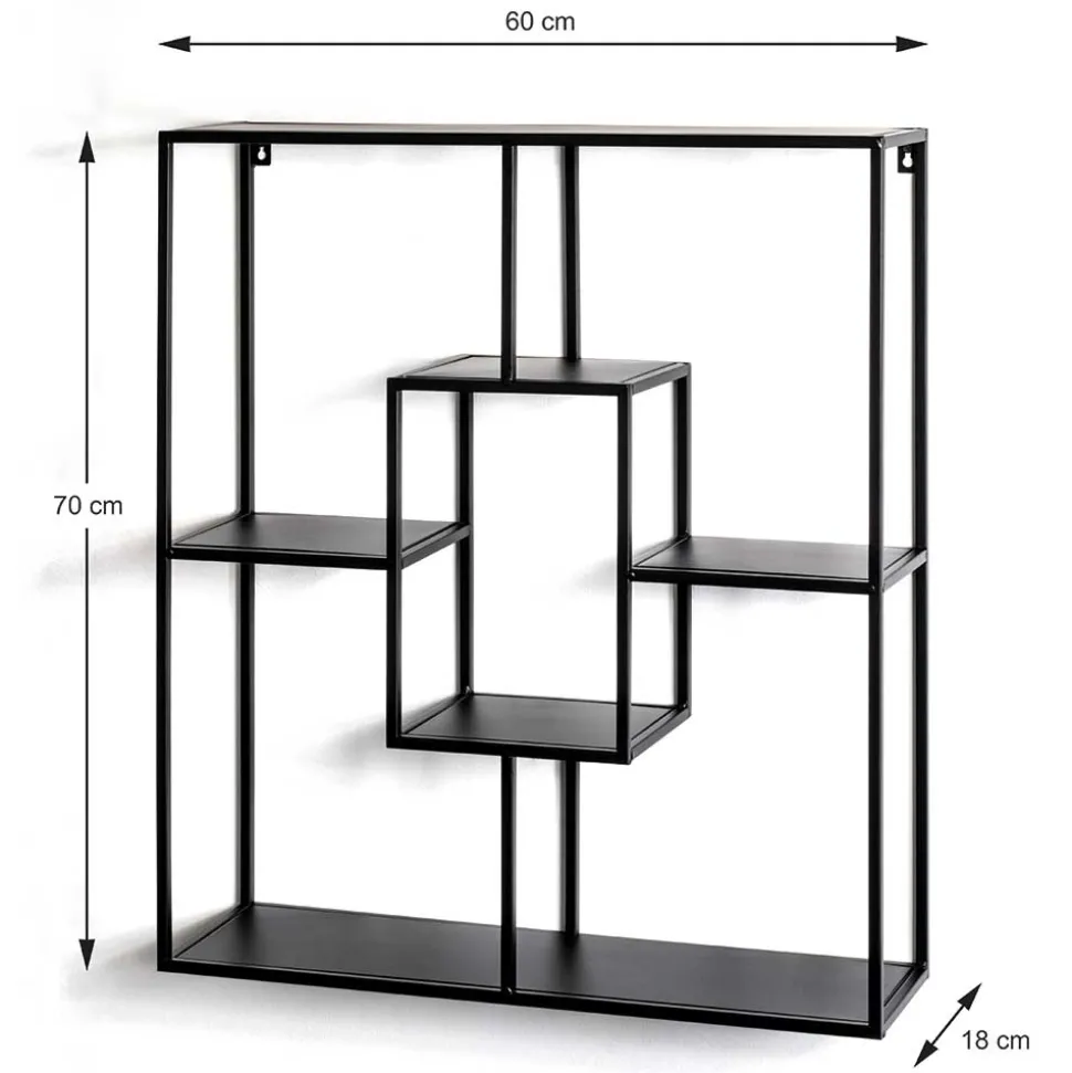 60x70x18 Hängeregal in modernem Design - Lilina