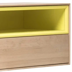 205x43x40 Hängeschrank fürs Wohnzimmer in Eiche Bianco - Enifra