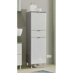 34x120x34 Hochglanz Badschrank in Weiß - Otrus