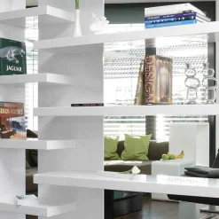 200x200x35 Hochglanz Regal Raumteiler - Sakura