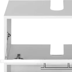 60x59x35 Hochglanz Unterbeckenschrank in Weiß - Vohdan