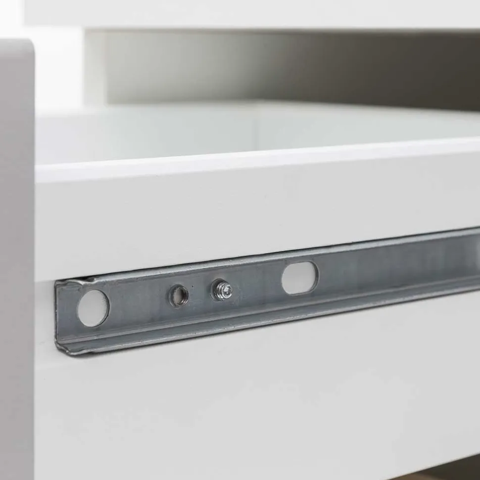 60x59x35 Hochglanz Unterbeckenschrank in Weiß - Vohdan