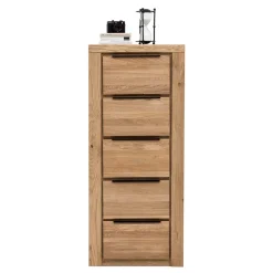 60x141x40 Hochkommode aus Eiche teilmassiv - Nelenia