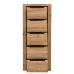 60x141x40 Hochkommode aus Eiche teilmassiv - Nelenia