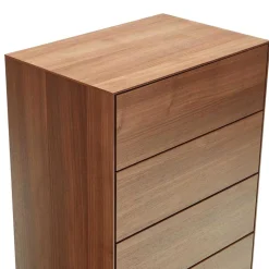 60x114x40 Hochkommode in Nussbaumfarben - Milena