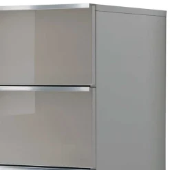 75x120x42 Hochkommode mit Glas Front - Nucina