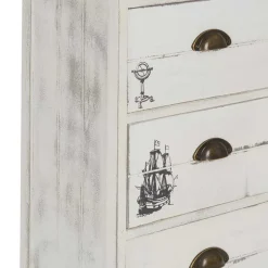 40x104x30 Hochkommode mit maritimen Motiven - Maggiore