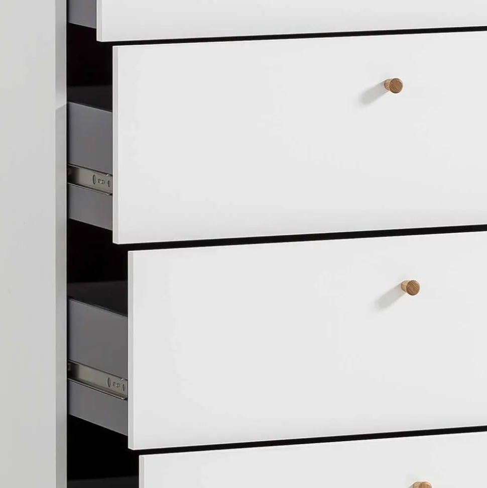 80x117x40 Hochkommode mit vier Schubladen - Ambreros