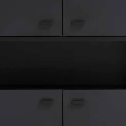 60x186x33 Hoher Schuhschrank mit 4 Türen & Fach - Anderian