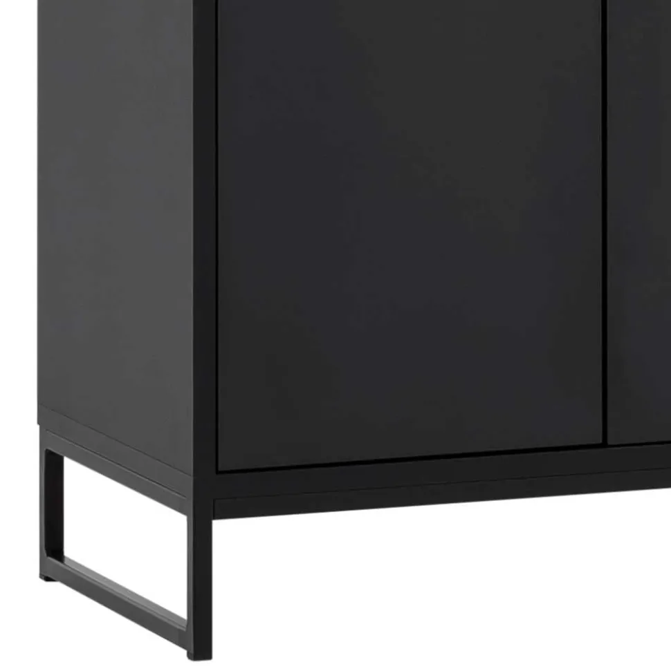 60x186x33 Hoher Schuhschrank mit 4 Türen & Fach - Anderian