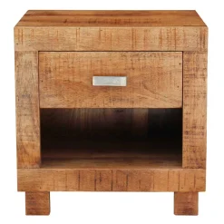 40x40x30 Holz Nachtkonsole mit Schublade & Fach - Lance