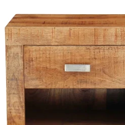 40x40x30 Holz Nachtkonsole mit Schublade & Fach - Lance