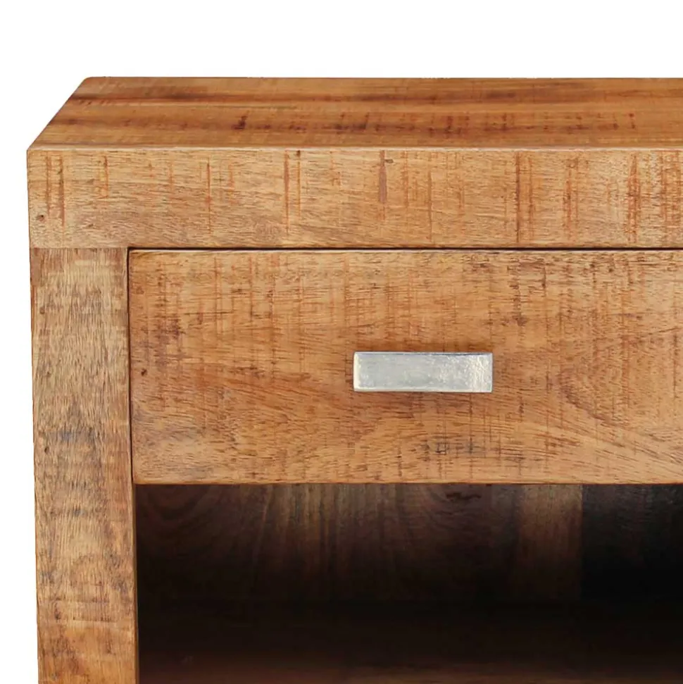 40x40x30 Holz Nachtkonsole mit Schublade & Fach - Lance