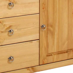 152x68x38 Holzkommode mit 3 breiten Schubladen - Imressa