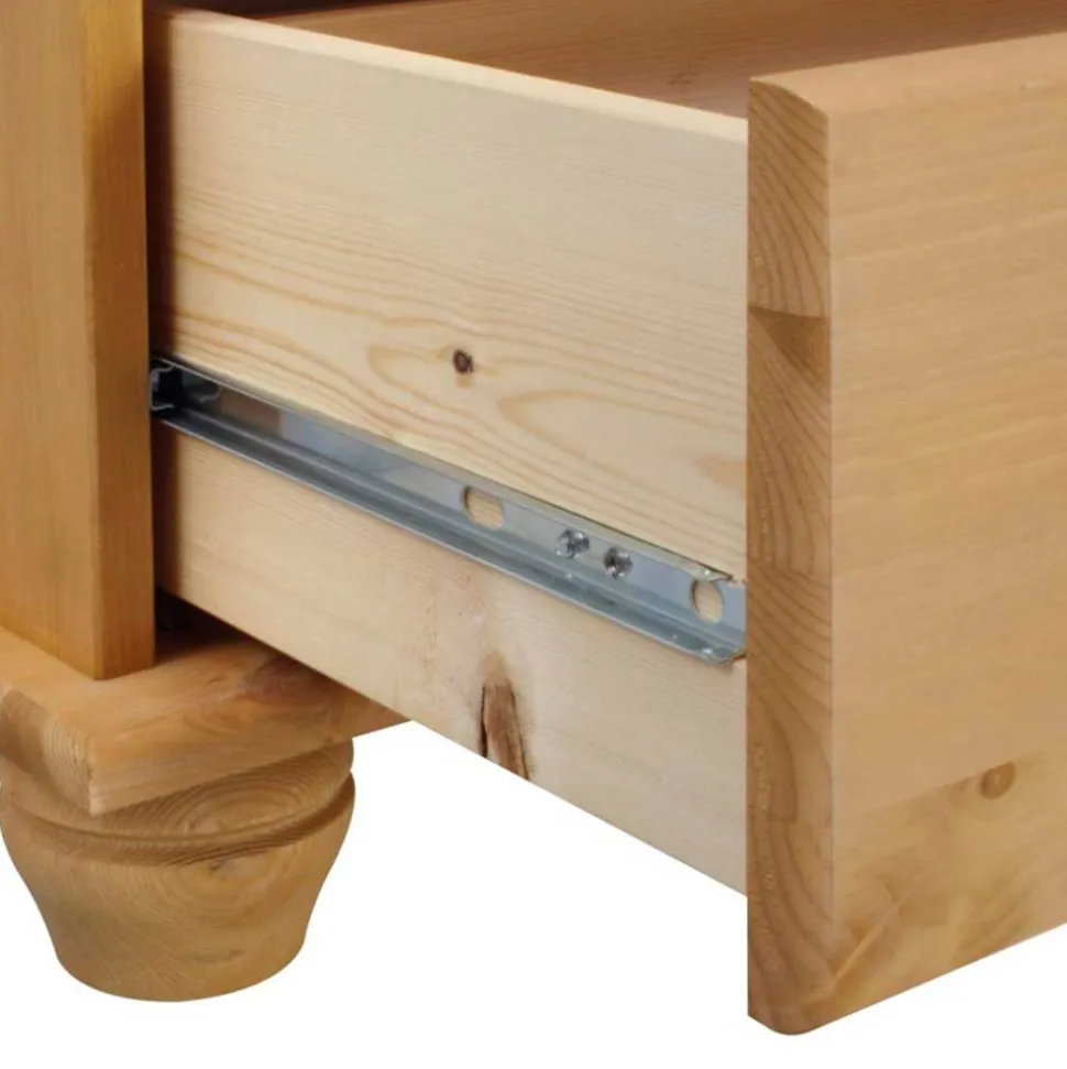 82x78x30 Holzkommode mit fünf Schubladen - Lugsca