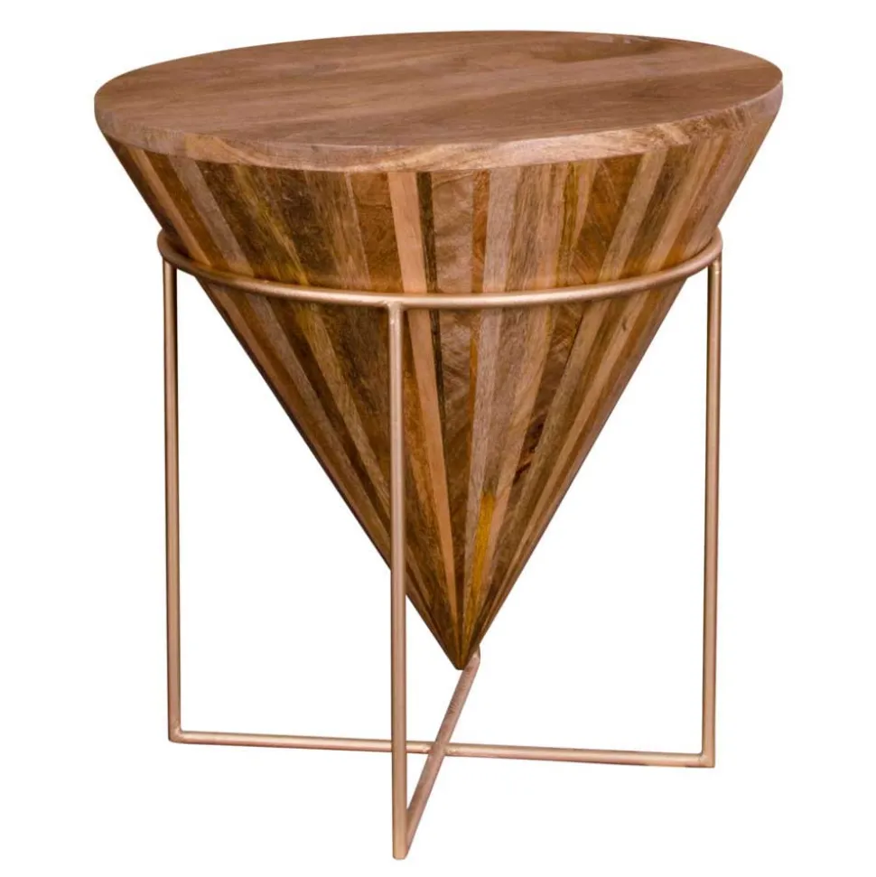 45x45x45 Holztisch im Kegel Konus Design - Scolari