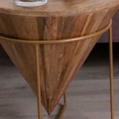 45x45x45 Holztisch im Kegel Konus Design - Scolari