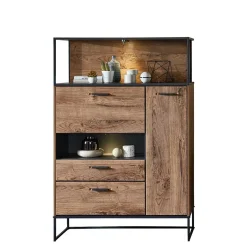 99x151x38 Industrial Highboard fürs Wohnzimmer - Xindus