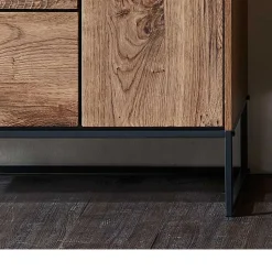 99x151x38 Industrial Highboard fürs Wohnzimmer - Xindus