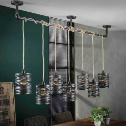 157x150x15 Industrial Hängelampe 7-flammig - Pyrko