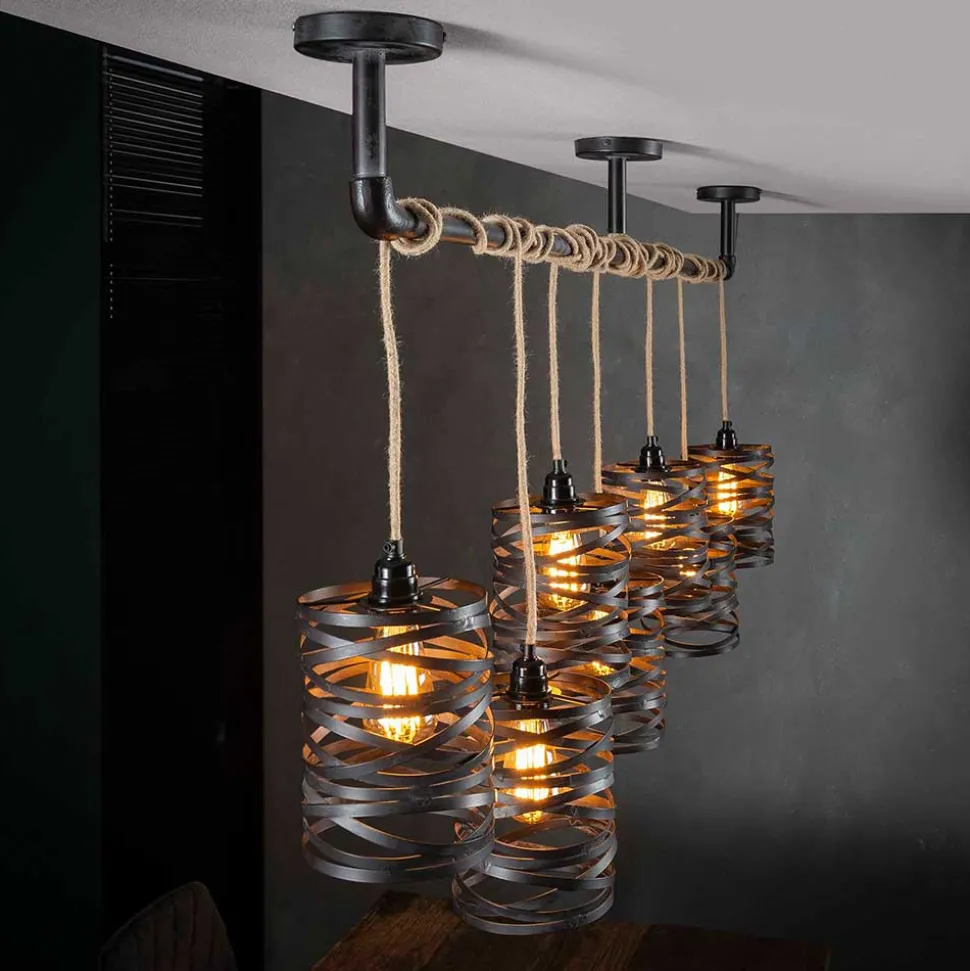 157x150x15 Industrial Hängelampe 7-flammig - Pyrko