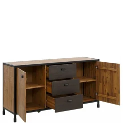 150x80x45 Industrial Kommode aus Holz & Metall - Nadeicra