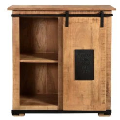 77x80x38 Industrial Kommode mit Schiebetür - Eswan