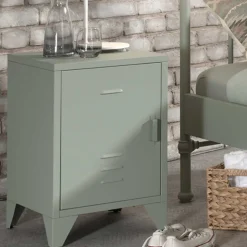 40x60x40 Industrial Nachtschrank in Spind Optik - Kerbea