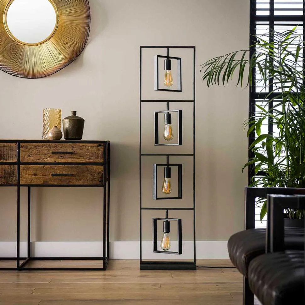 35x140x22 Industrial Stehleuchte 4-flammig - Geeta