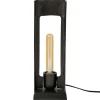 13x37x13 Industrial Tischlampe in Schwarz Nickel - Julesta