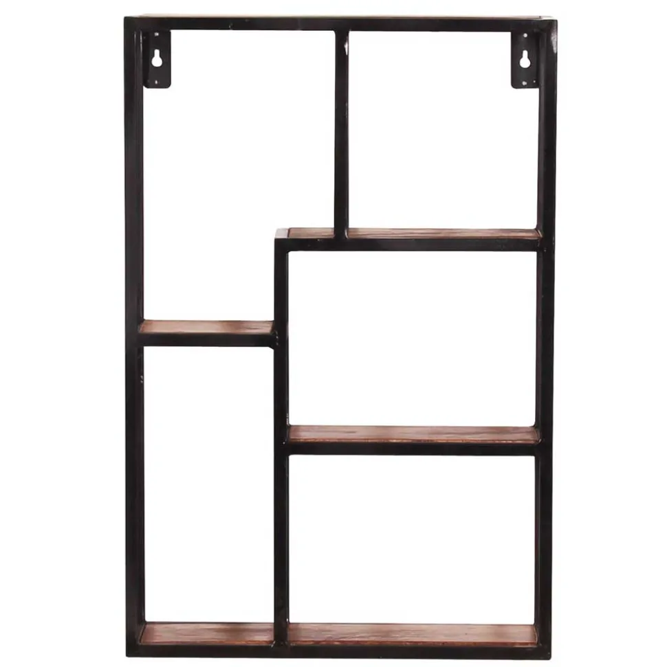40x60x13 Industrial Wandregal mit 5 Fächern - Mendoza
