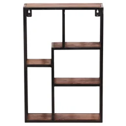 40x60x13 Industrial Wandregal mit 5 Fächern - Mendoza